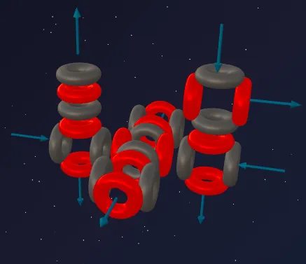 Модель ядра Алюминия-27