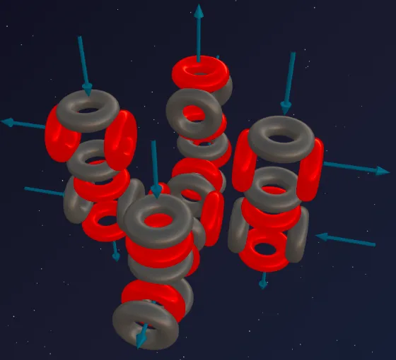 Chlorine-35 nucleus model
